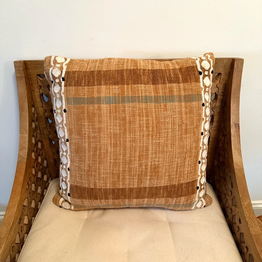 2x ARHAUS Cambria Boho Stripe Geometric Pattern 20” Throw Pillows *COVERS ONLY*